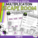 Multi-Digit Multiplication 4.NBT.5 HALLOWEEN ESCAPE ROOM