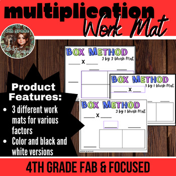 Preview of Multi-Digit Multiplication: Box Method Work Mats