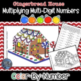 Multi-Digit Multiplication Christmas Gingerbread Math Activity