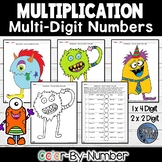 Multi Digit Multiplication Color by Number