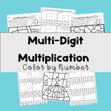 Multi-Digit Multiplication Color by Number
