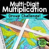 Multi-Digit Multiplication Worksheet Collaborative Colorin