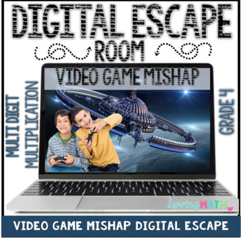 Preview of Multi Digit Multiplication Digital Escape Room