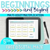 Multi-Digit Multiplication Digital Math Maze