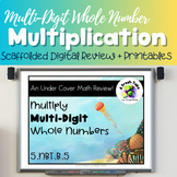 Multi-Digit Multiplication |Digital + Printables| No Prep 