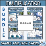 Multi-Digit Multiplication Games and Task Cards Bundle | 2