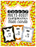 Multi Digit Multiplication Halloween Task Cards