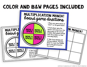 multi digit multiplication mania game 4th grade math centers 4nbt5