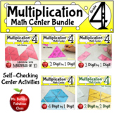 Multi Digit Multiplication Self Checking Math Center Bundle