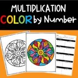 Multi Digit Multiplication Math Color By Number Activity 