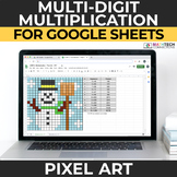 Multi-Digit Multiplication Digital Math Pixel Art Mystery 