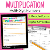 Multi Digit Multiplication Practice, Review & Assessment f