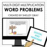 Multi-Digit Multiplication Problem-Solving Digital and Pri