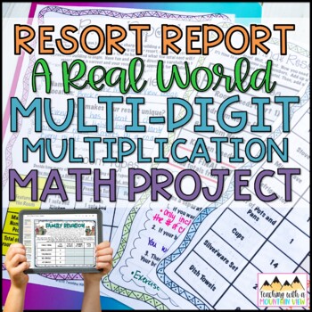 Preview of Multi-Digit Multiplication Project | Real-World Multiplication Activities