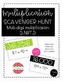 Multi-Digit Multiplication Scavenger Hunt