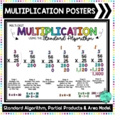 Multi-Digit Multiplication Steps Posters -Standard Algorit