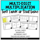 Multi-Digit Multiplication Task Cards Scoot Game 4.NBT.5