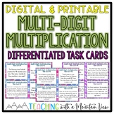 Multi-Digit Multiplication Task Cards Word Problems