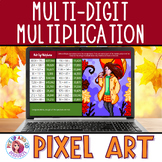Multi-Digit Multiplication Thanksgiving Fall 5th Math Pixe