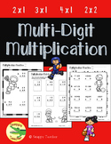 Multi-Digit Multiplication: 2x1, 3x1, 4x1, 2x2
