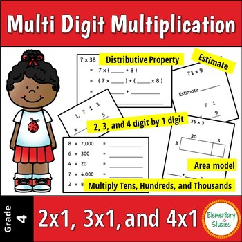 Multi Digit Multiplication Worksheets by ElementaryStudies ...