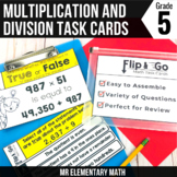 Multi-Digit Multiplication and Division Task Cards - 5th G