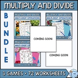 Multi-Digit Multiplication and Division Worksheets Bundle