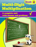 Multi-Digit Multiplication - grade 4, common core (Distanc