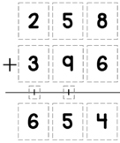 Multi-Digit Addition, Subtraction, & Multiplication Templates
