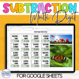 Multi Digit Subtraction Practice | Picture Reveal Puzzle