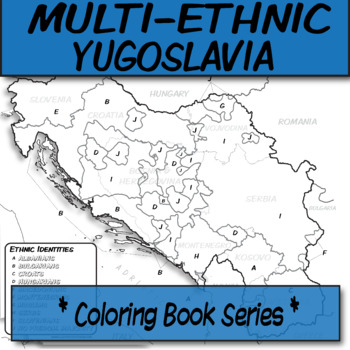 Preview of Multi-Ethnic Former Yugoslavia  **Coloring Book Series**