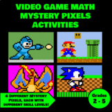 Multi-Level - Mystery Pixel Math Activities - Video Game T
