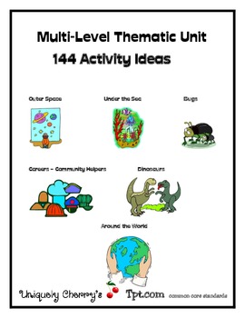 Preview of Multi-Level Thematic Unit Activity Cards