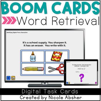 Preview of Multi Level Word Retrieval Unit BOOM™ Cards for Speech Therapy