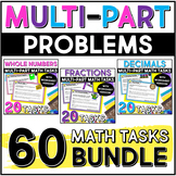 Multi-Part Math Problems - Math Constructed Response {Bundle}
