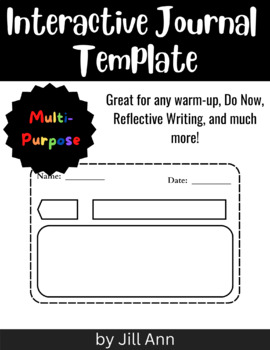 Preview of Multi-Purpose Interactive Journal Template