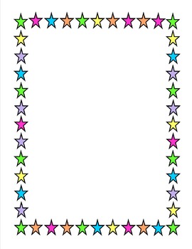 Multi-Star Borders *Freebie!* by The Chalkboard Lady | TpT