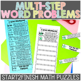 Multi-Step 2-step Word Problems Math Game and Puzzles