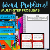 Multi-Step Word Problems - 4th Grade Story Problems - 5th Grade Story Problems