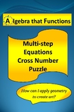 Equations Multi-Step CrossNumberPuzzle with WorkedOutSolut