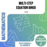 Multi-Step Equation Bingo | Math Game