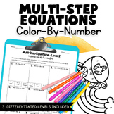 Multi Step Equation Differentiated Color-By-Number Activity