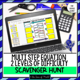 Multi Step Equation Digital Scavenger Hunt For Google Drive™ 