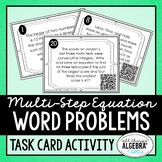 Multi-Step Equation Word Problems (Using a Single Variable