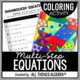 Multi-Step Equations | Coloring Activity