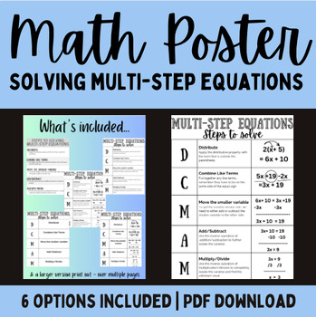 Preview of Multi-Step Equations DCMAM Poster