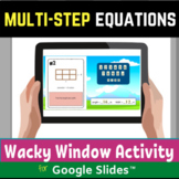 Multi Step Equations Digital Distance Learning Activity