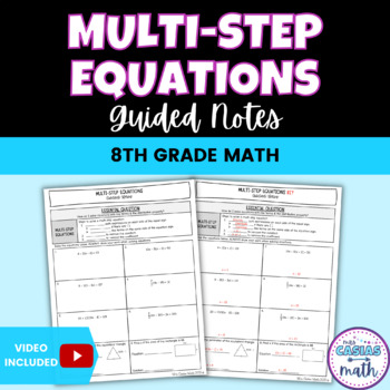 Preview of Solving Multi-Step Equations Guided Notes