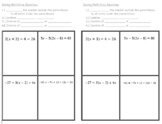 Multi-Step Equations Guided Notes - Distributive Property/