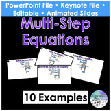 Multi Step Equations PowerPoint Lesson
